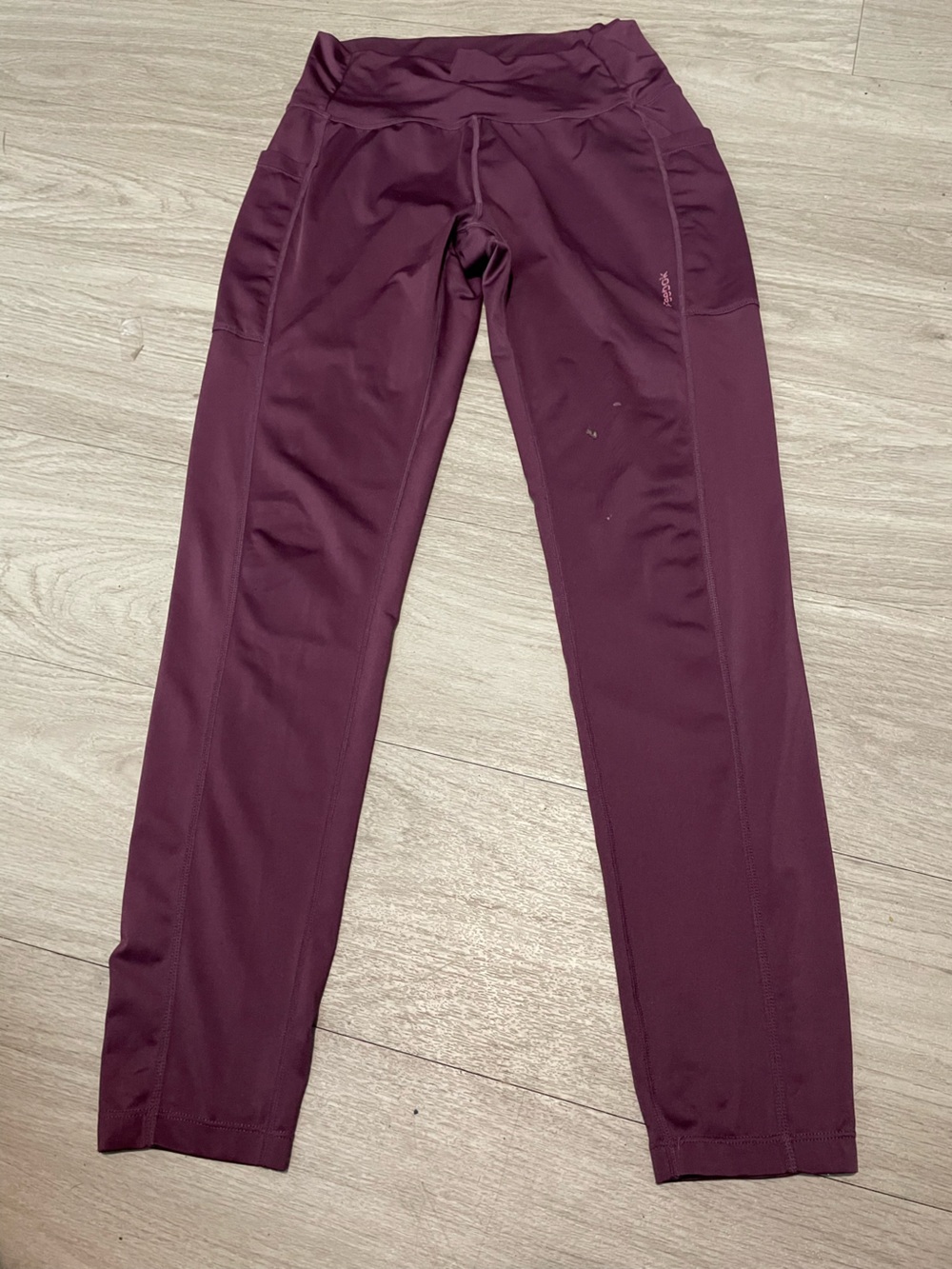 Reebok Maroon High-Rise Performance Leggings